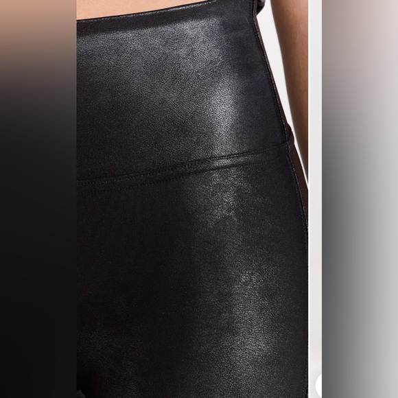 Spanx Faux Leather Leggings Black Size XL - Picture 4 of 7